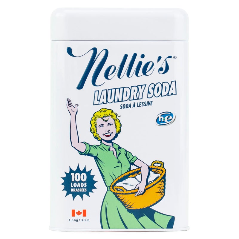 Nellie's Laundry Soda - Concentrated Laundry Detergent Powder - 100 Load - Gentle on Skin and Environment - Fragrance-Free - (Made in Canada) - Image 1